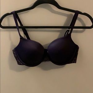 Purple push up bra